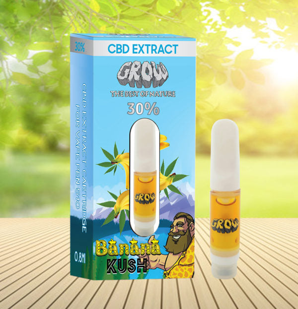 Cartouche céramique d’extrait de CBD 30% Banana Kush