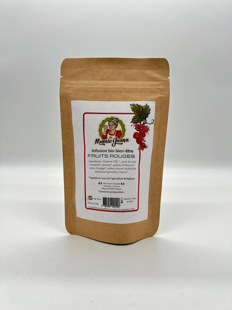 INFUSION CBD BIO FRUITS ROUGES MAMIE JUANA