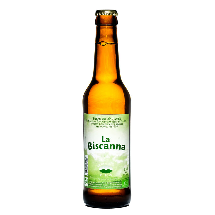 Bière Biologique Au Chanvre BISCANNA 33CL